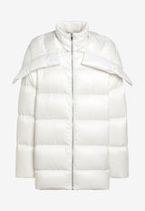 Moncler + Rick Owens Cyclopic Removable Shawl Down Jacket White MU02D1C02M4426/P_RICKO-041