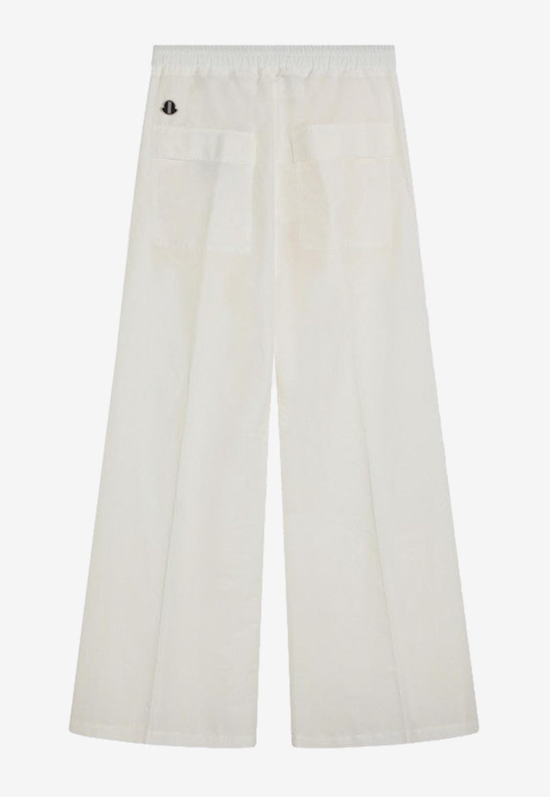 Moncler + Rick Owens Wide Bela Poplin Pants White MU02D2A02M4431/P_RICKO-001