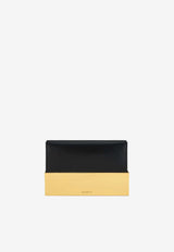 Aquazzura Muse Clutch in Nappa Leather MUSCLUC0-NAPBLD BLACK/LIGHT GOLD