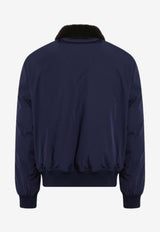 Brunello Cucinelli Logo Patch Puffer Jacket Blue MV4061625NY/R_CUCIN-CXM22