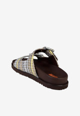 Flats Clea Chevron Slides Multicolor MWF203_127_STRIPES