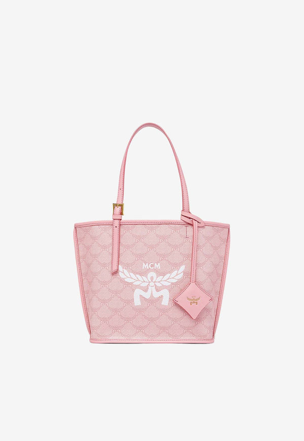 MCM Mini Himmel Lauretos Tote Bag Pink MWPESAC02PINK