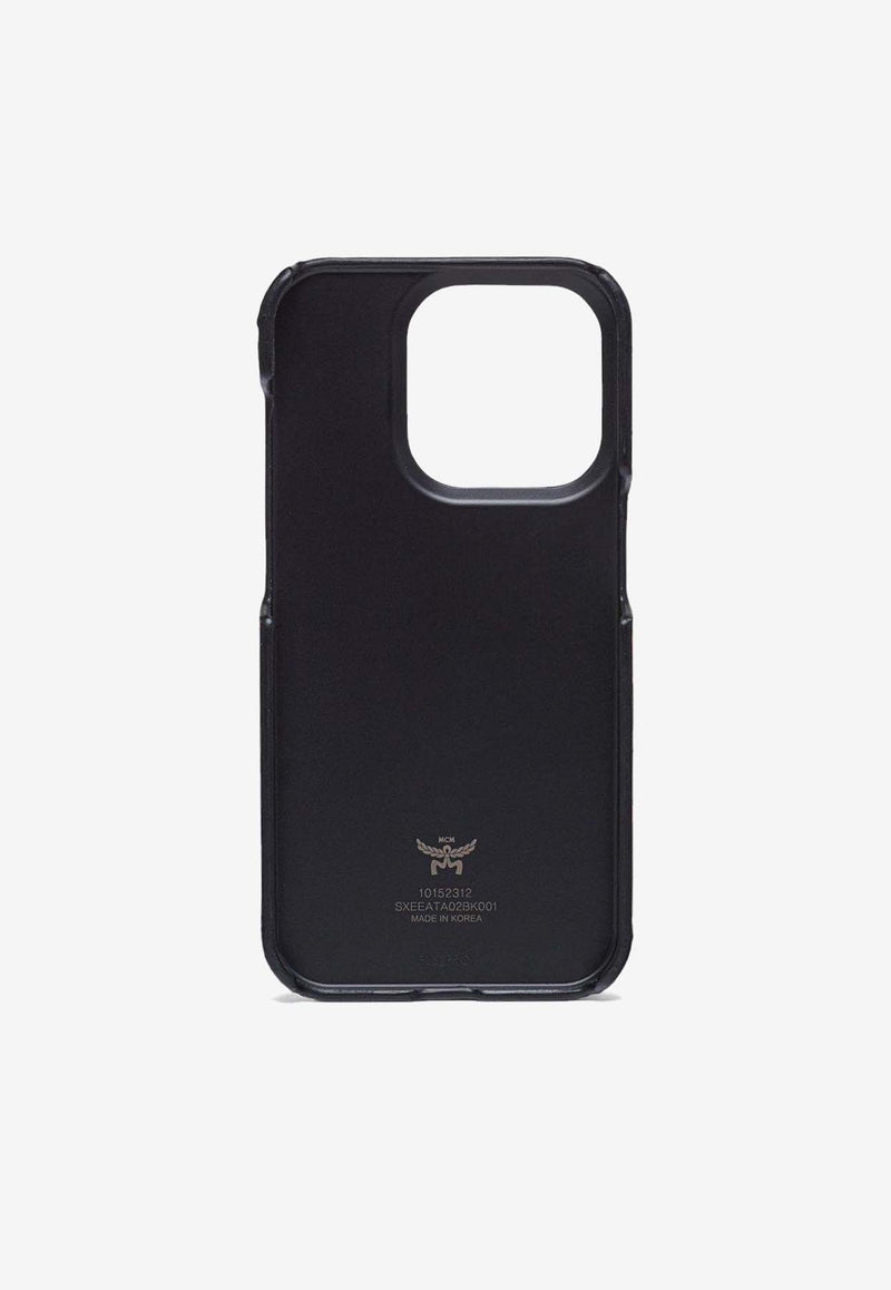 MCM iPhone 15 Pro Case with AirPods Pro Charm MXEEATA02BLACK MULTI