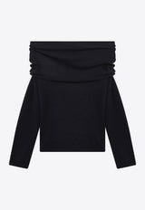 Cashmere Off-Shoulder Sweater