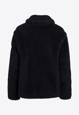 Single-Breasted Wool-Blend Jacket