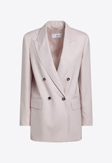 Double-Breasted Wool-Blend Jacket