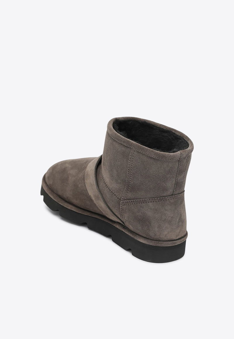 Brunello Cucinelli Suede Snow Boots with Monili-Embellishments Dove MZSFG3121LE/R_CUCIN-C8769
