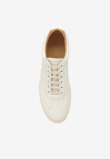 Brunello Cucinelli Leather Low-Top Sneakers Ivory MZUOLYN309LE/P_CUCIN-C6293