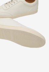 Brunello Cucinelli Leather Low-Top Sneakers Ivory MZUOLYN309LE/P_CUCIN-C6293