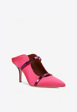 Malone Souliers Maureen 70 Leather Heeled Mules Multicolor MAUREEN 70-124 BUBBLEGUM/DARK PINK