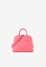 Hermès Mini Bolide 1923 in Rose Azalee Evercolor Leather with Palladium Hardware
