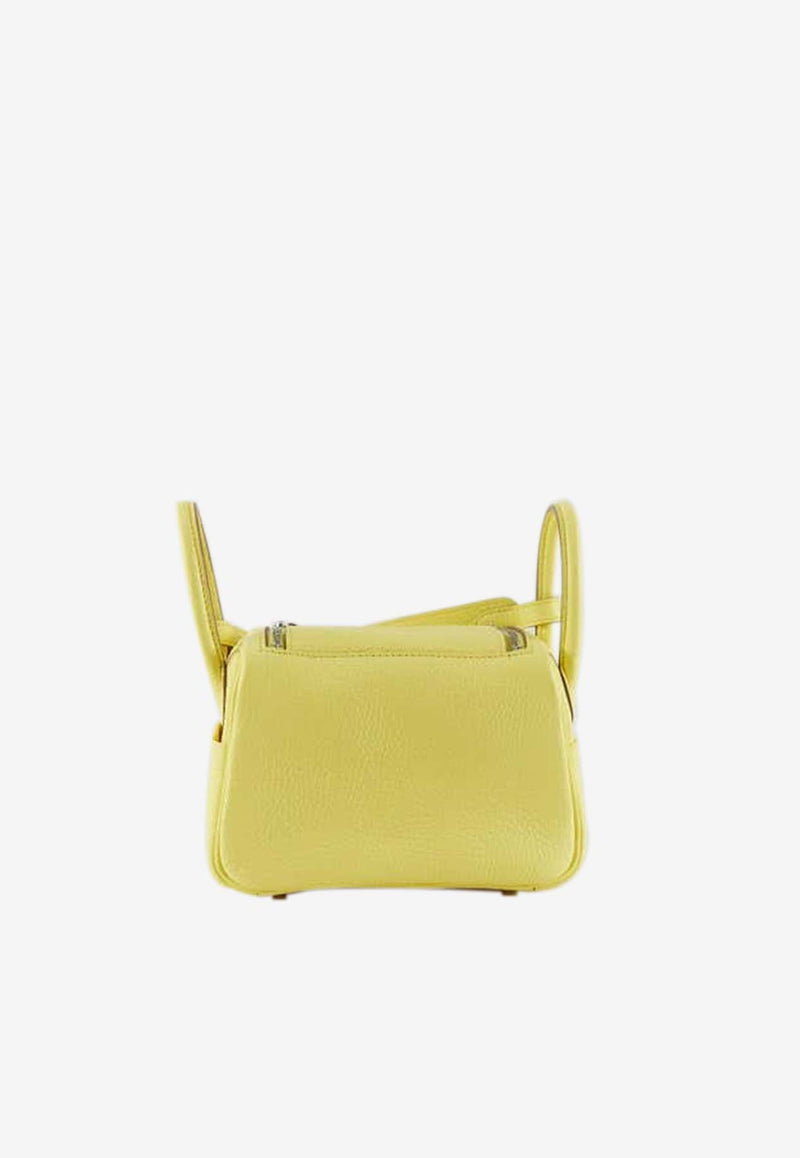 Hermès Mini Lindy 20 in Limoncello Clemence with Palladium Hardware