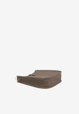 Mini Evelyne 16 Amazone in Etoupe Clemence Leather with Palladium Hardware