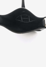 حذاء Mini Evelyne مقاس 16 باللون الأسود Taurillon Clemence مع أجزاء معدنية ذهبية