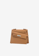 Mini Kelly 20 En Desordre in Biscuit Epsom Leather with Palladium Hardware
