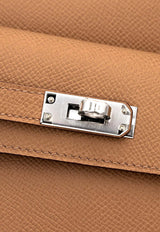 Mini Kelly 20 En Desordre in Biscuit Epsom Leather with Palladium Hardware