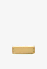 Mini Kelly 20 Sellier in Dore Chevre Chamkilight with Permabrass Hardware