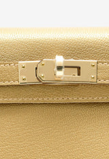 Mini Kelly 20 Sellier in Dore Chevre Chamkilight with Permabrass Hardware