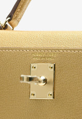 Mini Kelly 20 Sellier in Dore Chevre Chamkilight with Permabrass Hardware