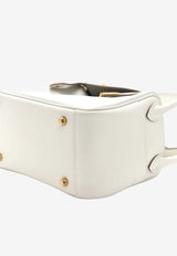 Mini Lindy 20 Verso in Gris Perle and Graphite Swift with Gold Hardware