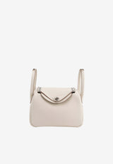 Mini Lindy II in Craie Clemence Leather with Palladium Hardware