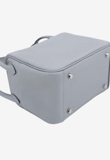 Mini Lindy II in Gris Pantin Clemence with Palladium Hardware