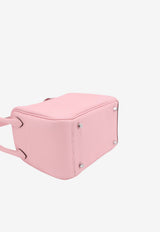 Mini Lindy 20 II in Rose Sakura Clemence Leather with Palladium Hardware