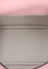 Mini Lindy 20 II in Rose Sakura Clemence Leather with Palladium Hardware