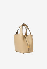 Picotin Lock 18 in Trench Clemence with Gold Hardware