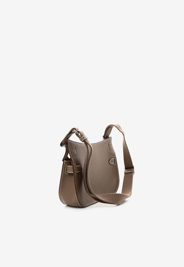 Mini Jypsiere in Etoupe Evercolor Leather with Palladium Hardware