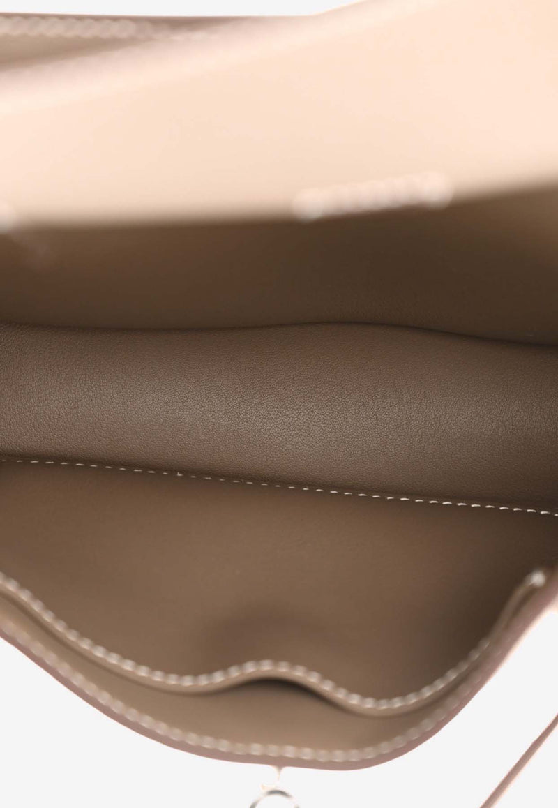 Mini Jypsiere in Etoupe Evercolor Leather with Palladium Hardware