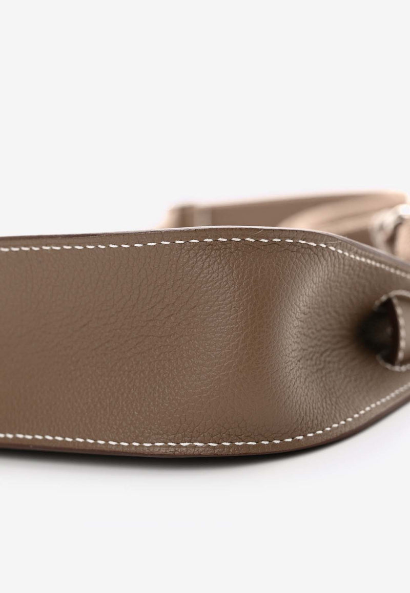 Mini Jypsiere in Etoupe Evercolor Leather with Palladium Hardware