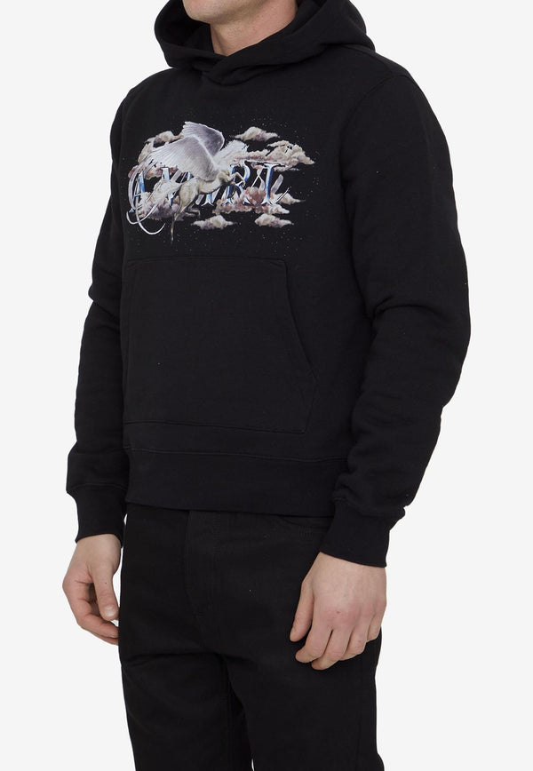 Amiri Pegasus Print Hooded Sweatshirt Black SS23MJG017--001