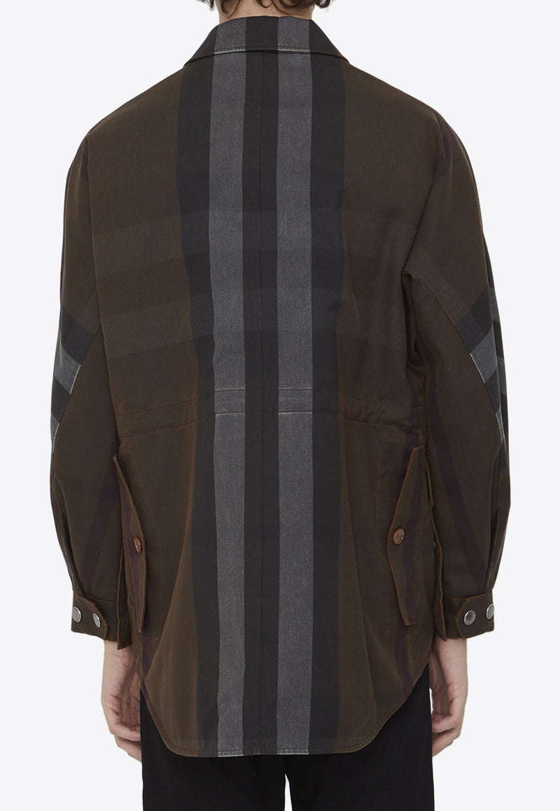 Burberry Field Checked Overshirt Brown 8070015--A9011