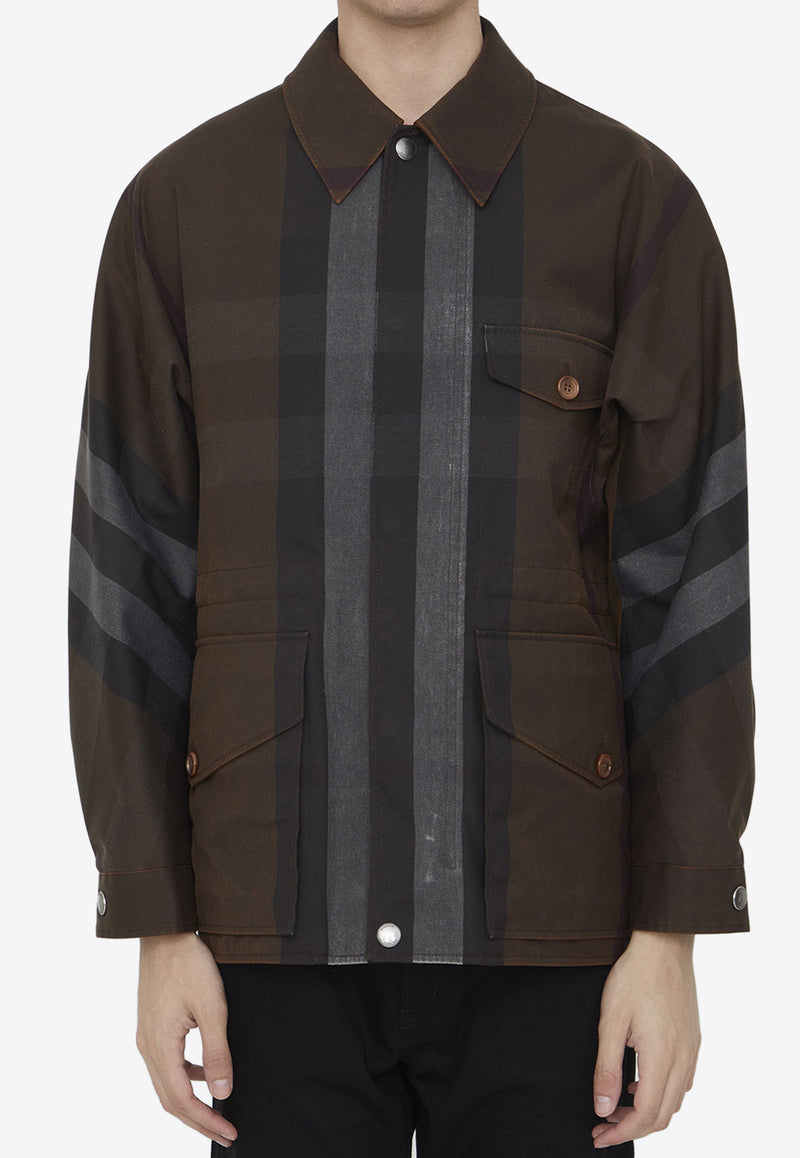 Burberry Field Checked Overshirt Brown 8070015--A9011