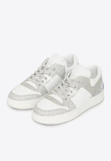 Jimmy Choo Low-Top Florent Sneakers White FLORENT-QYA-SILVER\WHITE