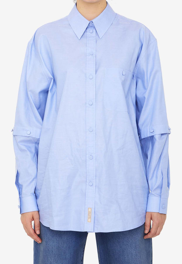 Gucci Detachable Sleeves Shirt Blue 751244-Z321B-4910