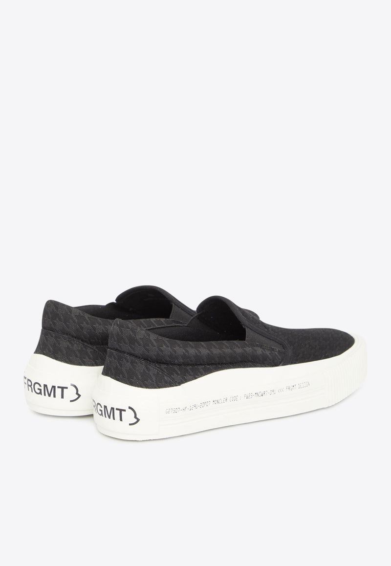 Moncler X Frgmt Low-Top Vulcan Slip-On Sneakers Black 4B00010-M3233-P99