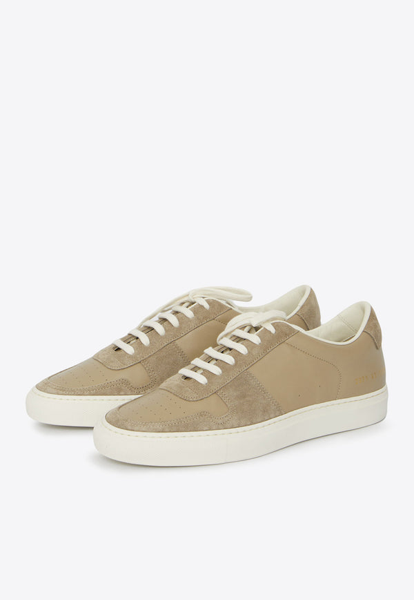 Common Projects Summer Duo Sneakers in Leather and Suede Tan 2371--1302