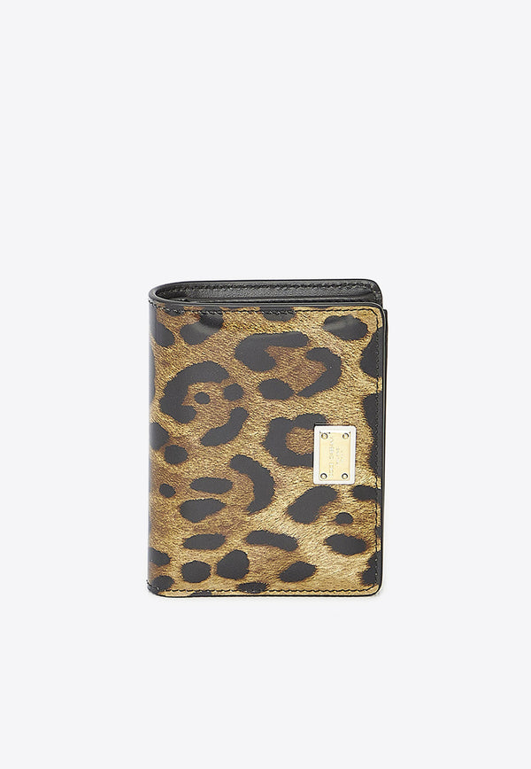 Dolce & Gabbana Leo-Print Leather Wallet Multicolor BI1211-AM568-HA93M