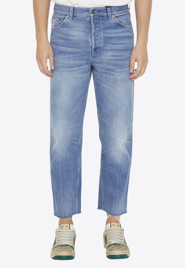 Gucci Washed-Out Slim Jeans Blue 749110-XDCJK-4447