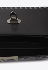 Valentino Rockstud Leather Shoulder Bag 3W2B0M41-QYV-0NO Black