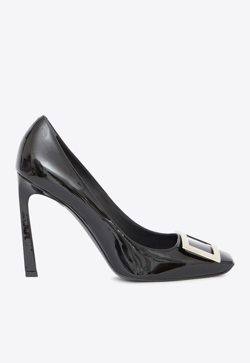 Roger Vivier Belle Vivier Trompette 100 Pumps in Patent Leather RVW40115280-D1P-B999 Black