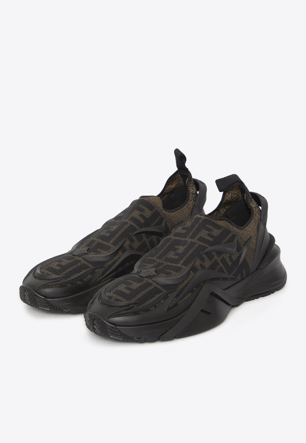 Fendi Flow Low-Top Sneakers 7E1504-AN89-F0R7R Black