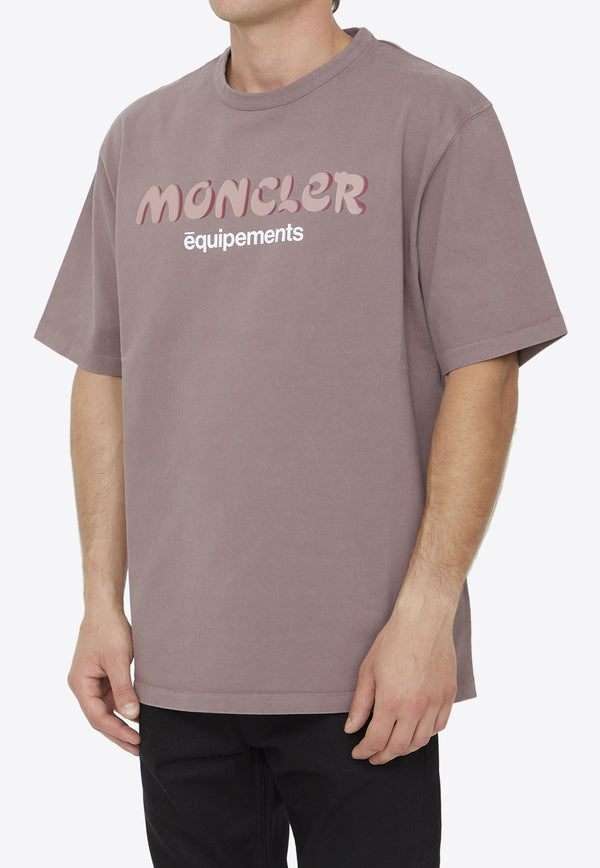 Moncler X Salehe Bembury Logo Print T-shirt Pink 8C00001-M3236-510