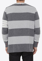 Thom Browne Striped Wool Sweater Gray MKA483A-Y1030-982