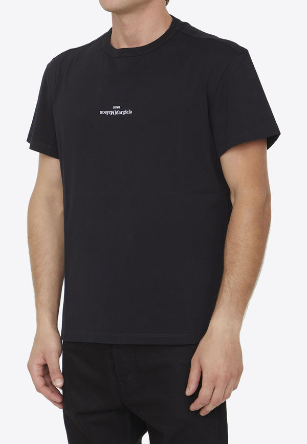 Maison Margiela Distorted Logo T-shirt Black S30GC0701-A22816-900