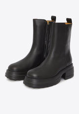 Tod's Platform Leather Ankle Boots Black XXW84K0HI50-GOC-B999