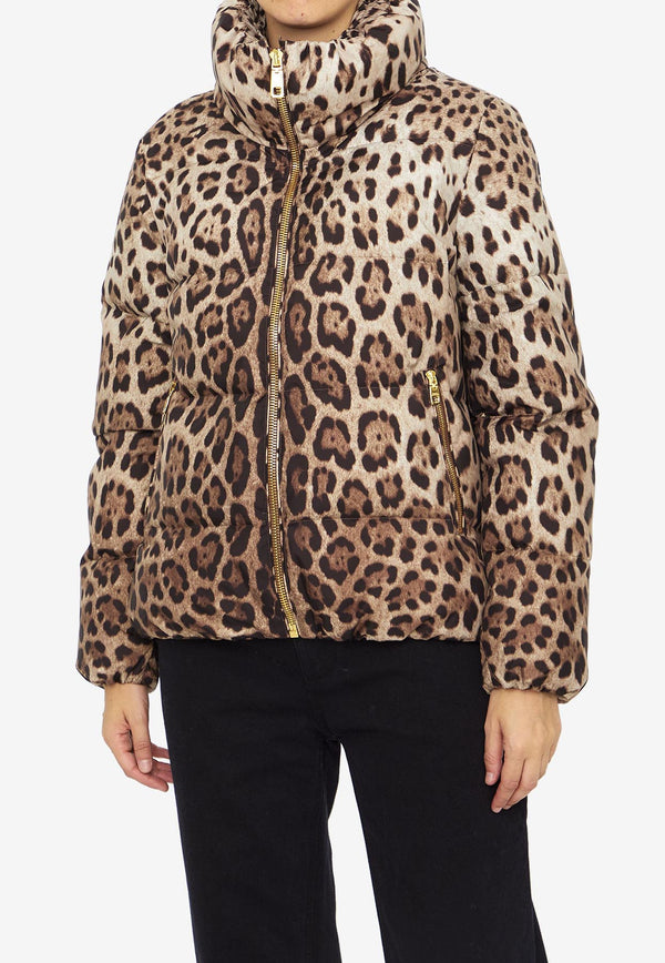 Dolce & Gabbana Leopard Print Down Jacket F9R11T-HSMW8-HY13M Multicolor