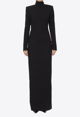Monot Cut-Out Long Dress Black PF23888--BLACK